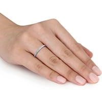 Dijamantni naglasak sterling srebro obećanje prstena