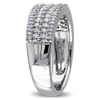 Miabella Carat T.W. Diamond 14K prsten za obljetnicu bijelog zlata