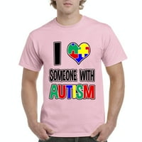 - Muška majica kratkih rukava, do muške veličine 5-a-volim osobu s autizmom